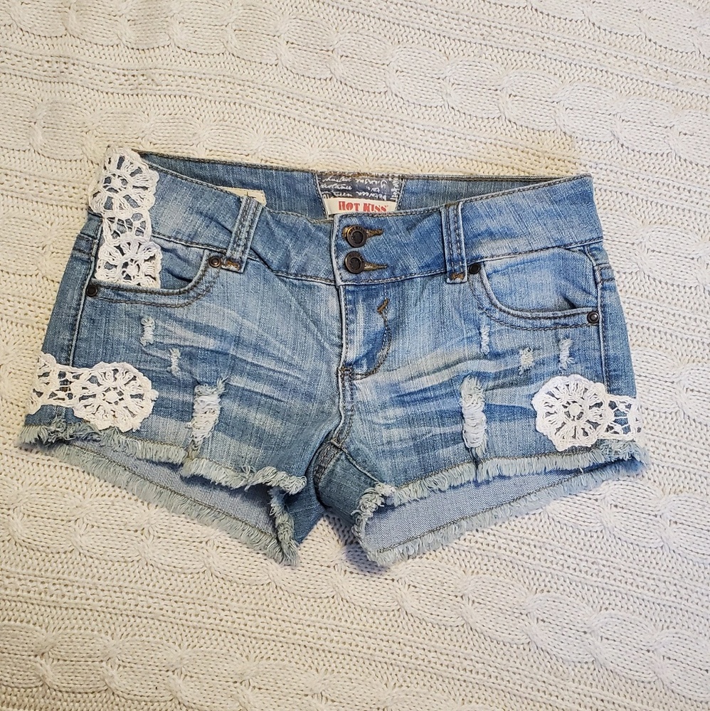 Denim shorts